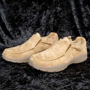 Skechers Relaxed Fit Tan Creston Garvis Slip On Mens Sz 12